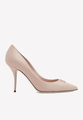 90 DG Logo Leather Pumps