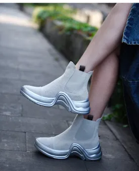 ARTMU WIDE FIT CHELSEA BOOTS WITH CONTRAST CHUNKY SOLE