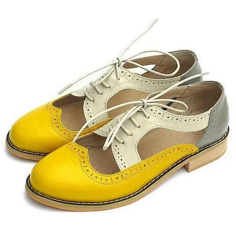 Arwen Handmade Cut Out Oxford Brogue Shoes
