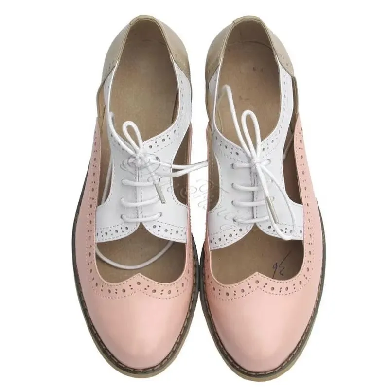 Arwen Handmade Cut Out Oxford Brogue Shoes