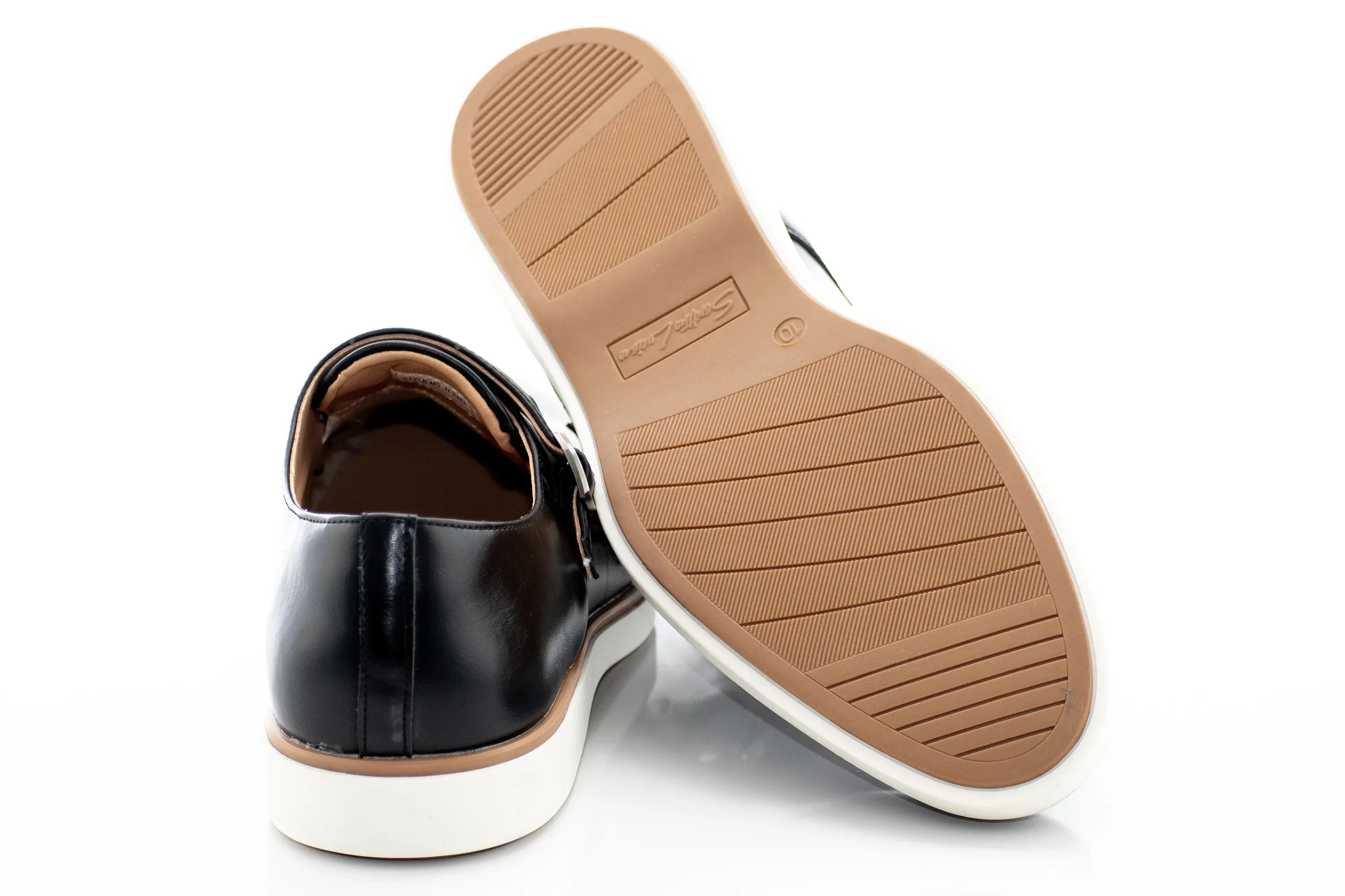 Black Hybrid Monk Strap