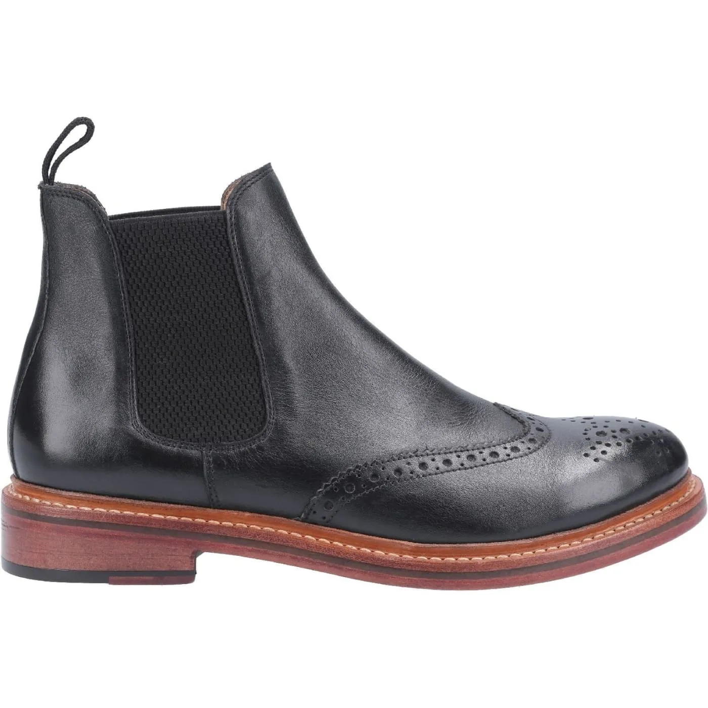 Cotswold Siddington Leather Black Mens Leather Boots