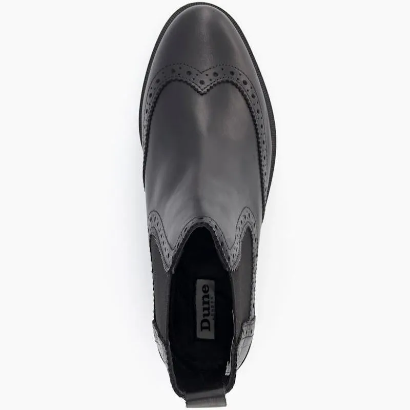 Dune Quest Brogue Detail Chelsea Boot