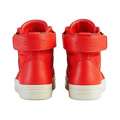 Gucci Men's Basketball High-Top Sneaker, Dusk Red 409766