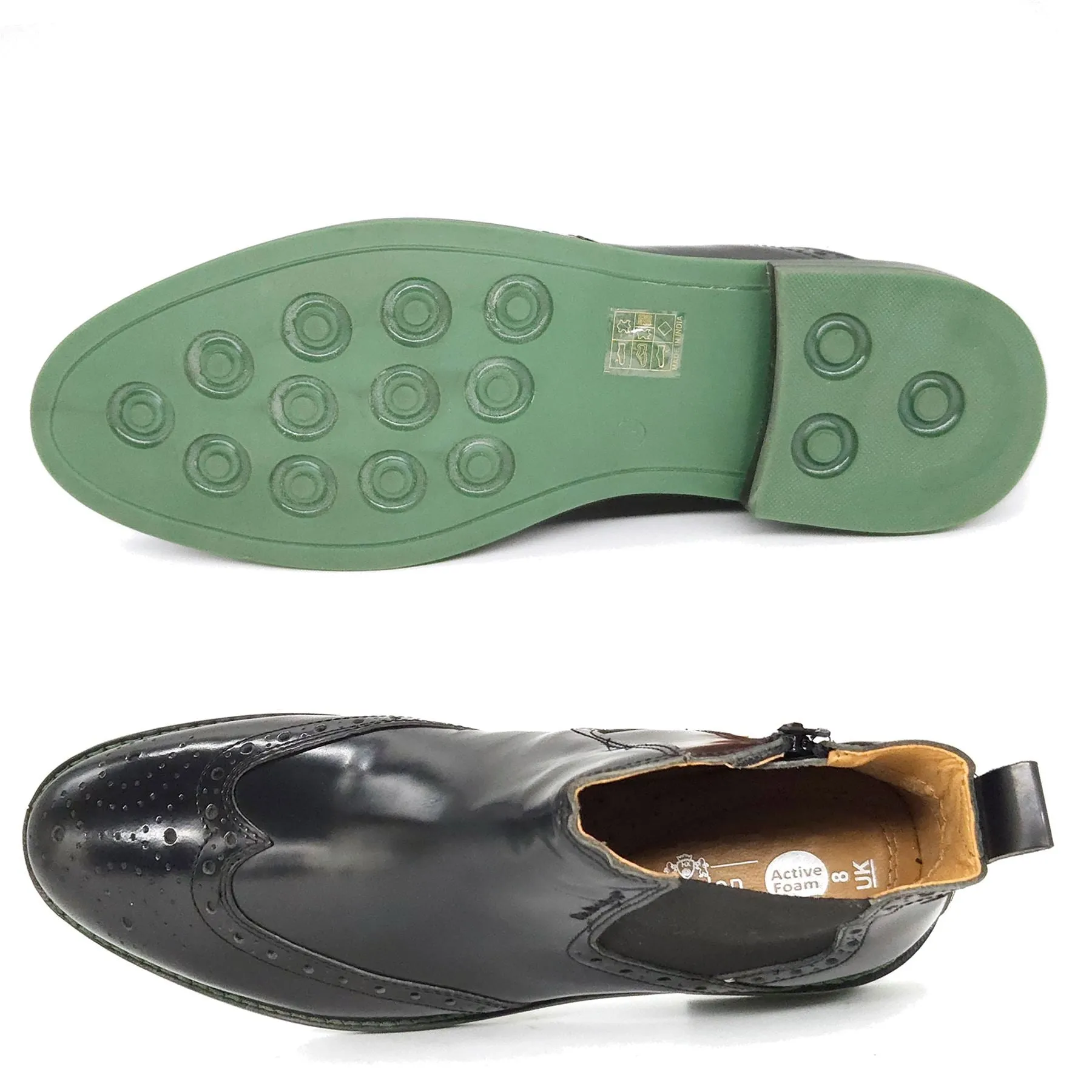 HX London Erith Brogue Chelsea Boots