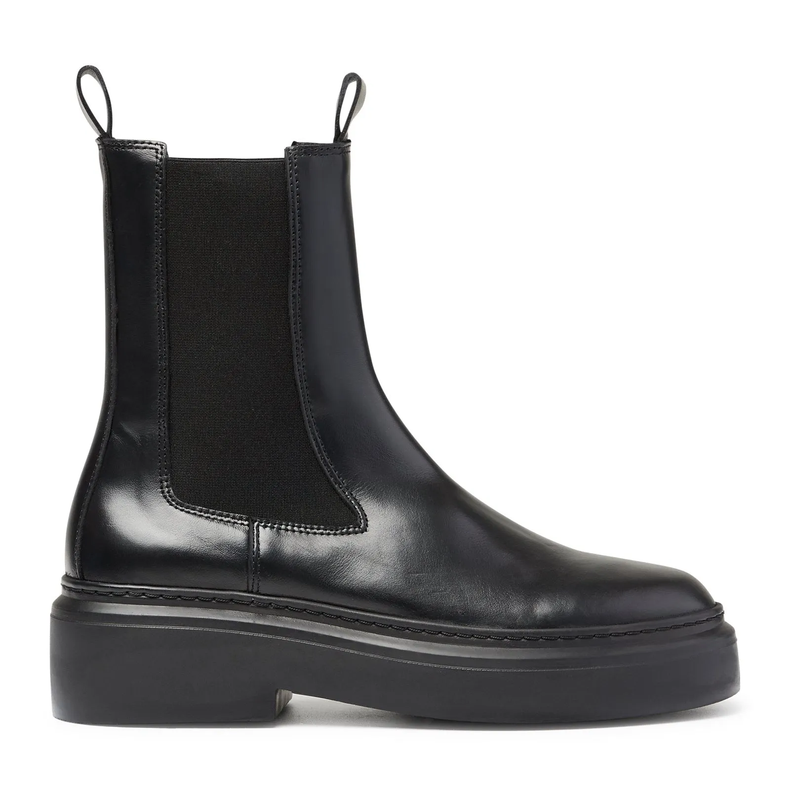June Chelsea - Black Leather / Black Sole