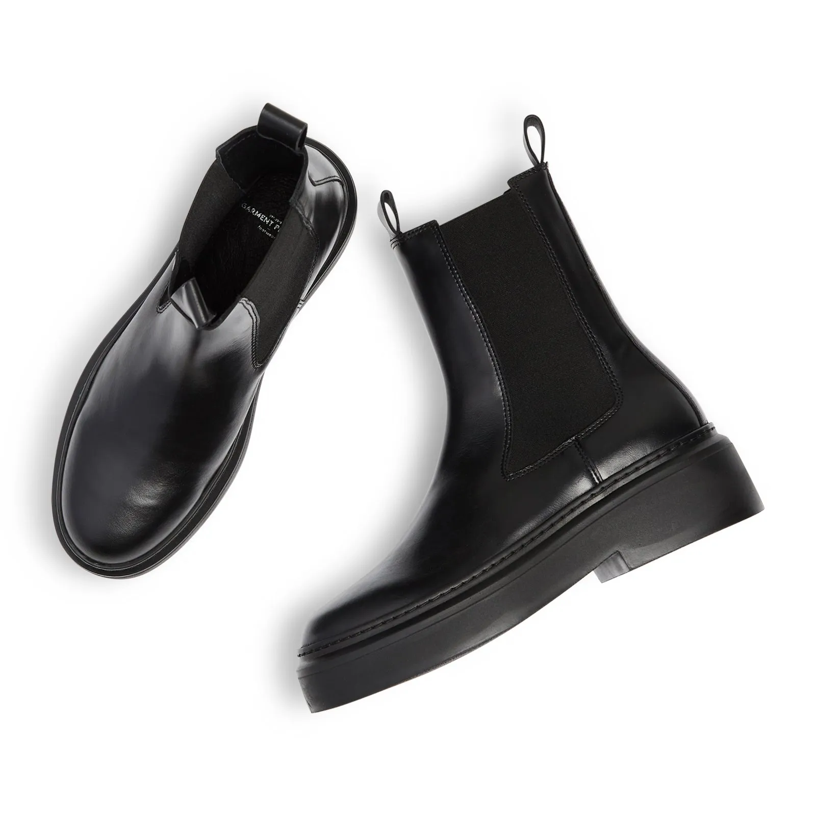 June Chelsea - Black Leather / Black Sole