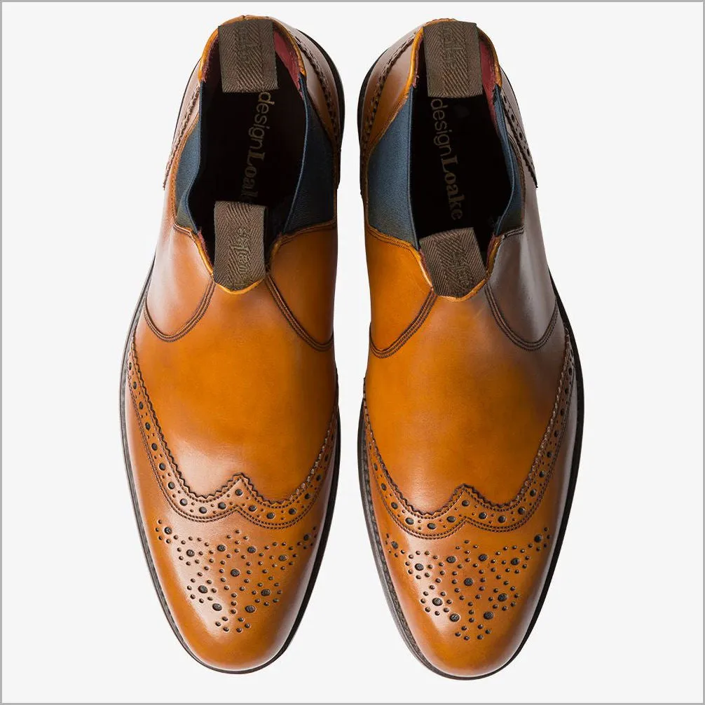 Loake Hoskins Tan Leather Chelsea Boot--