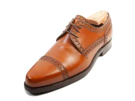 Louis Vuitton Brown Leather Cap Toe Oxford Shoes