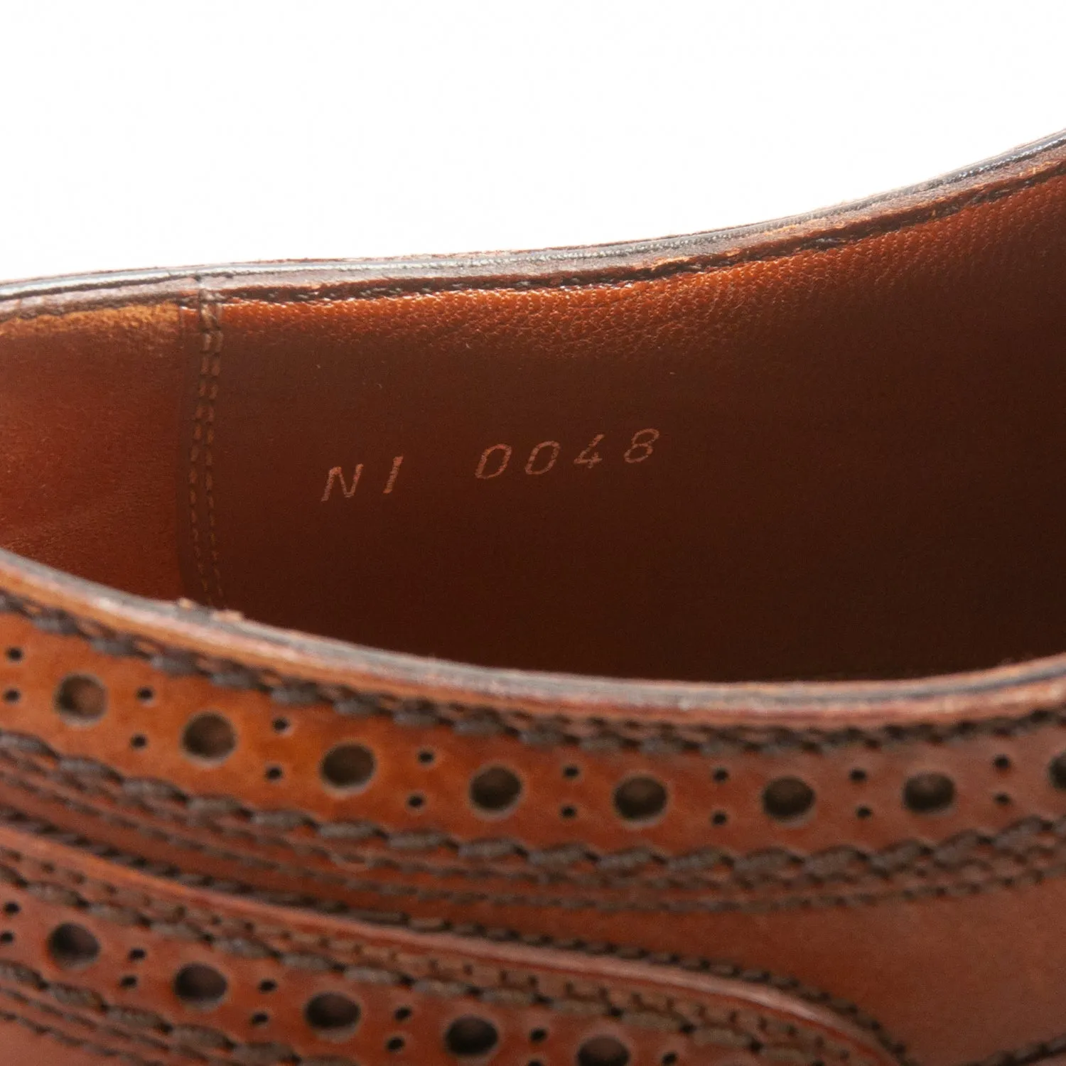 Louis Vuitton Brown Leather Cap Toe Oxford Shoes