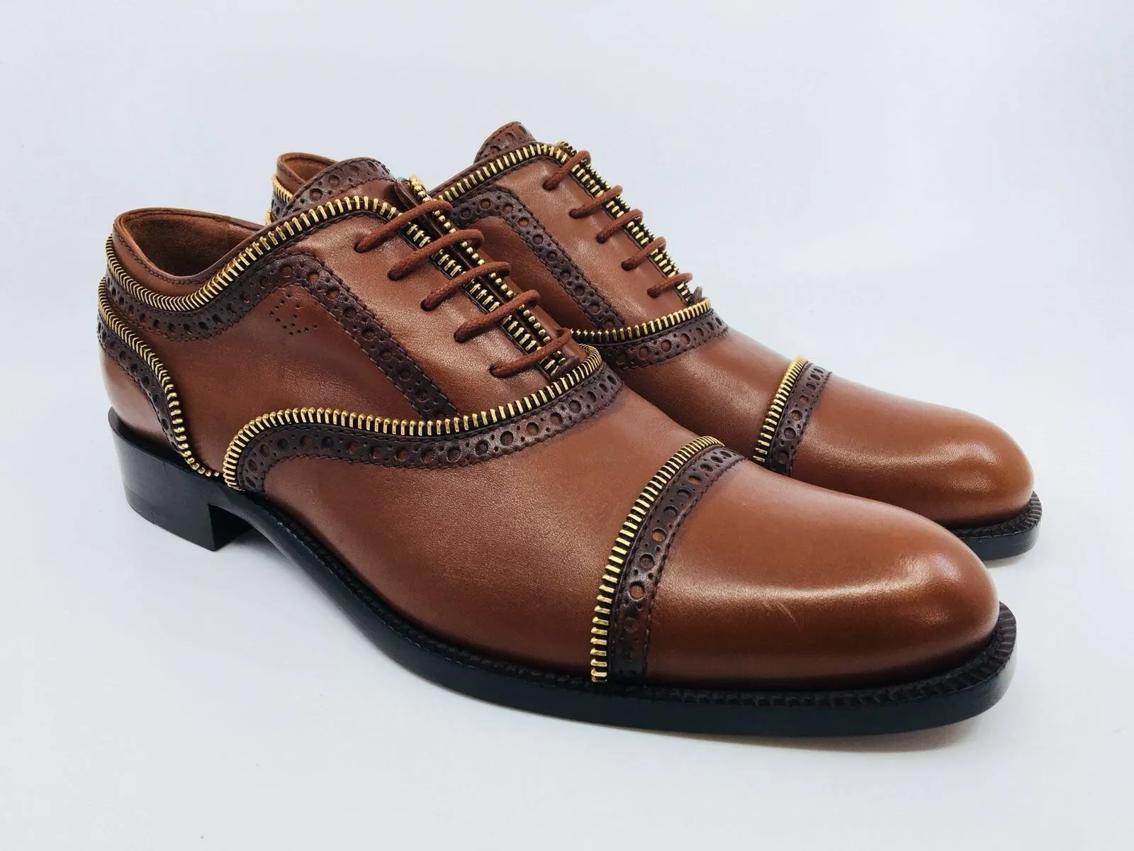 LOUIS VUITTON Calfskin Tomboy Richelieu Oxford Shoes