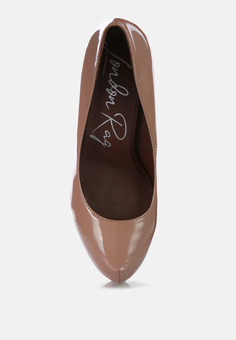 pismis patent faux leather stiletto pumps