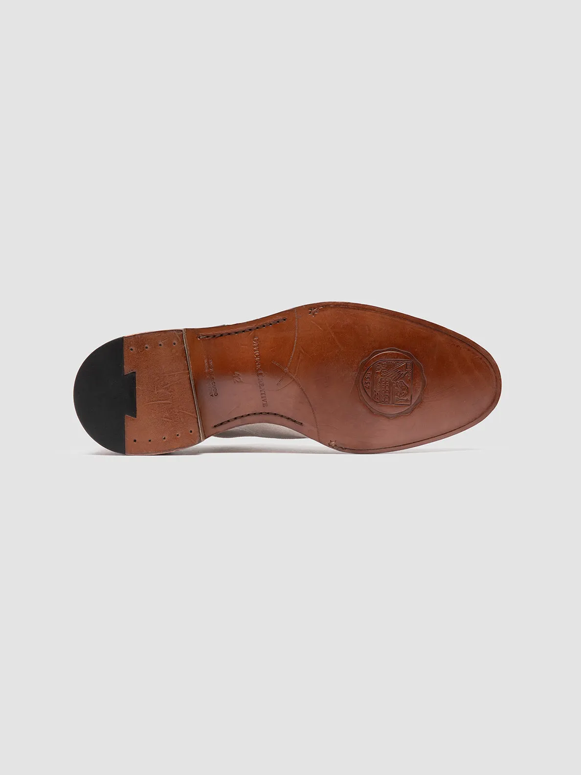SIGNATURE 004 - Ivory Suede Monk Shoes